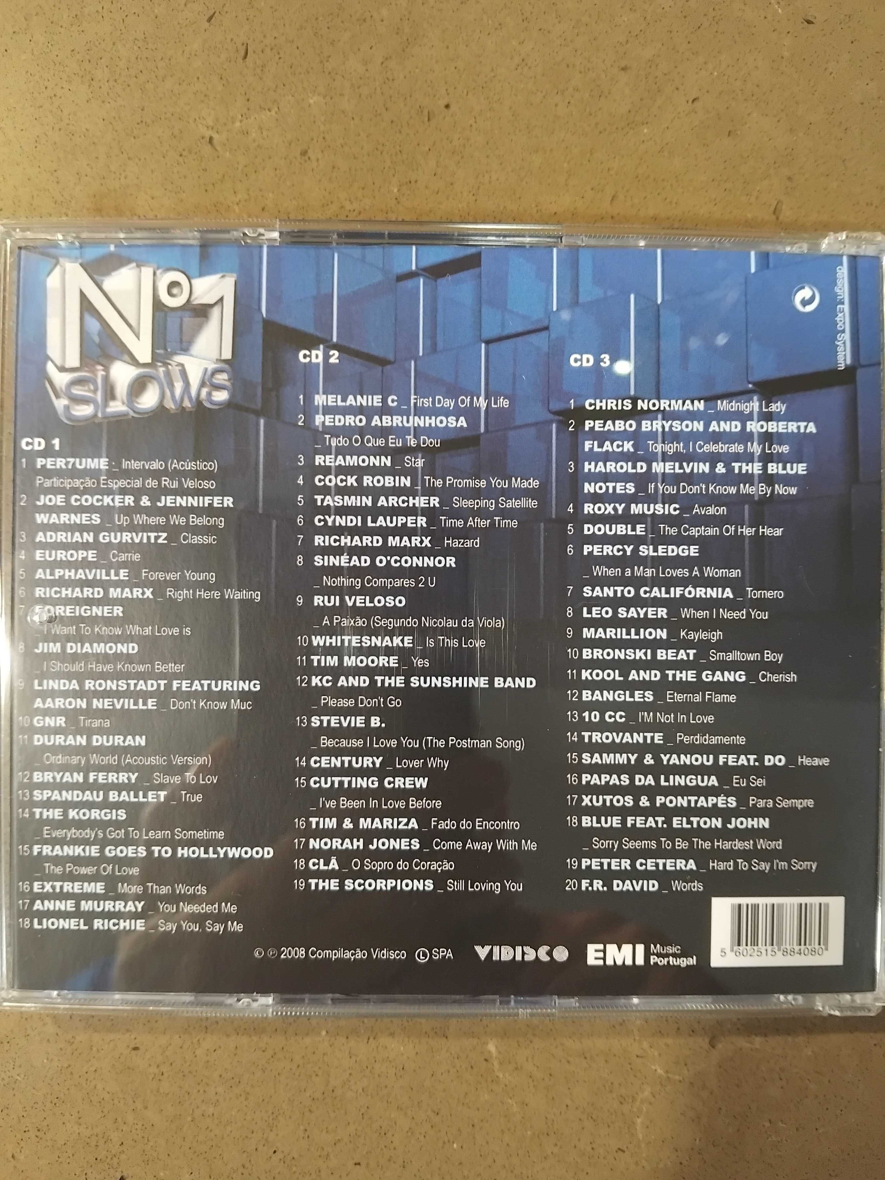 3 Cds novos  N°1 Slows