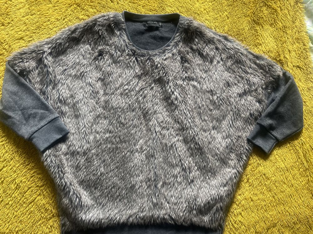Szary sweterek -bluza L