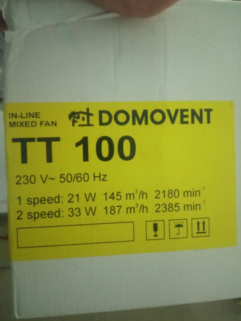 Продам канальный вентилятор Домовент ТТ 100