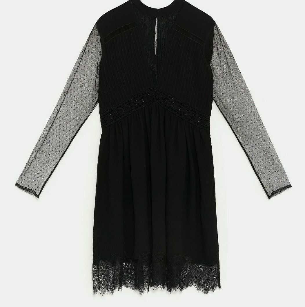 LUX, ZARA, Sukienka plumeti, L jak M