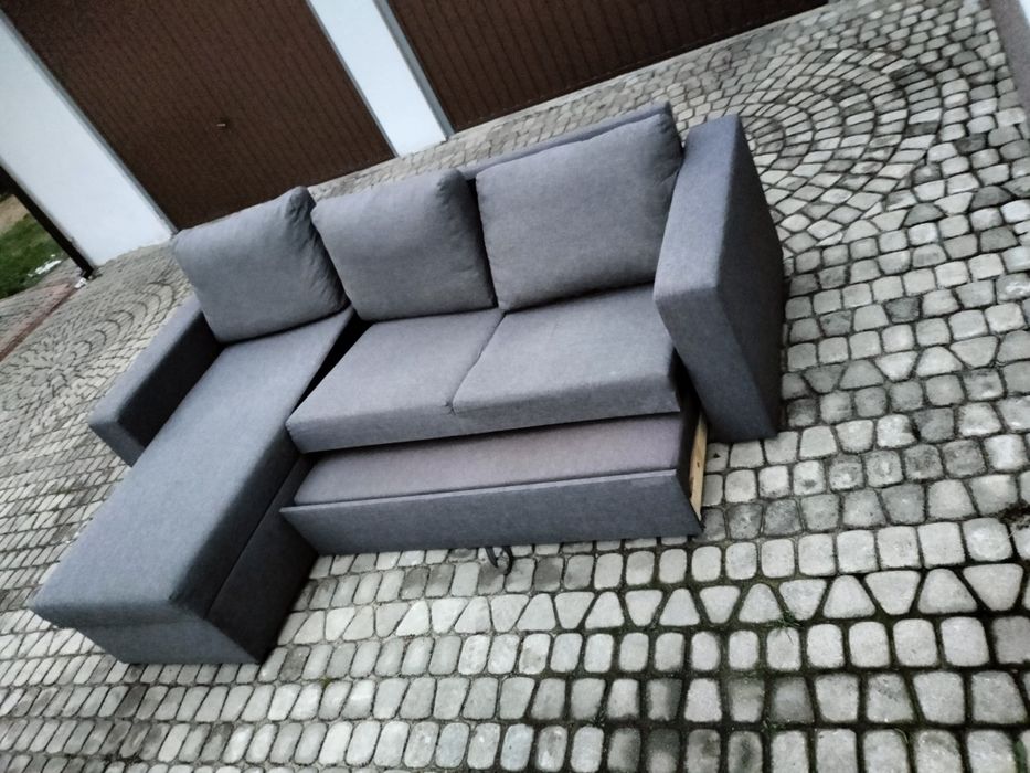 Narożnik rozkładany szary