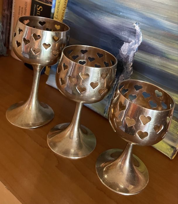 Świecznik 3 szt. do świeczek typu tealight.
