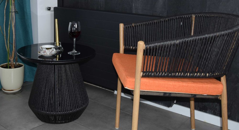 krzesło ogrodowe technorattan nowoczesne salon patio taras
