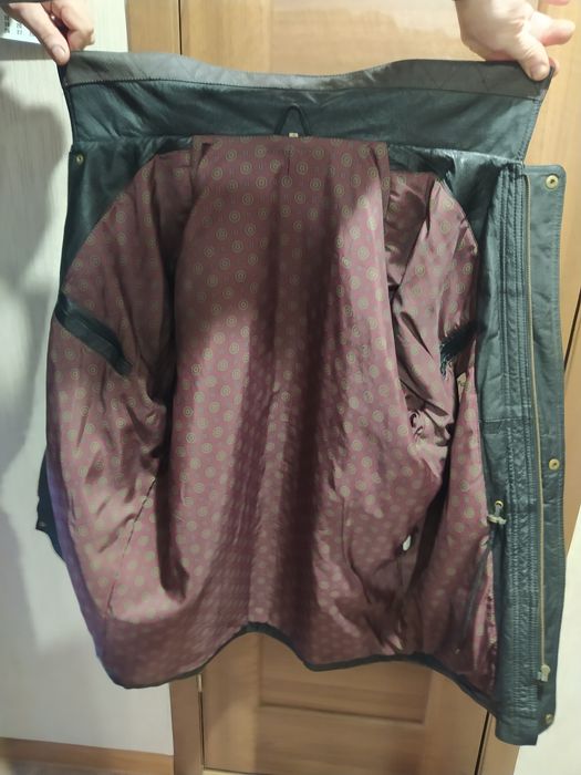 Кожаная мужская куртка.