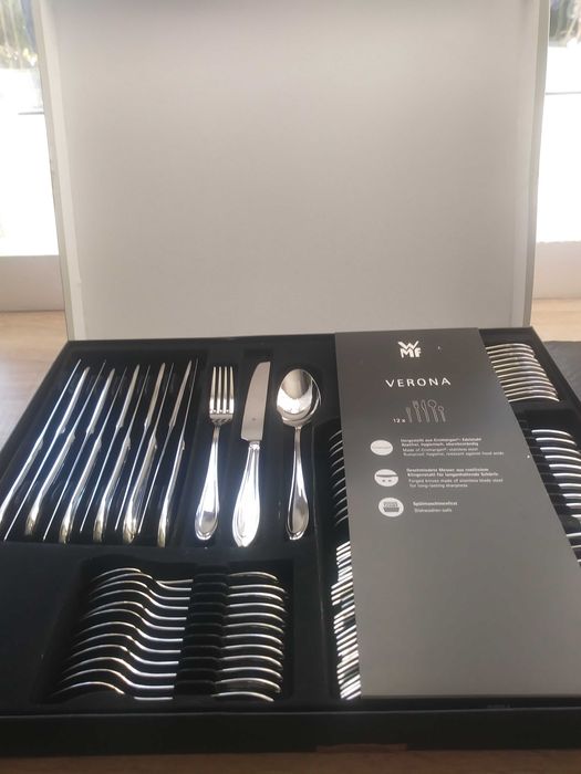 Zestaw sztućców WMF dla 12 osób 60 el,Cromagan model Verona
