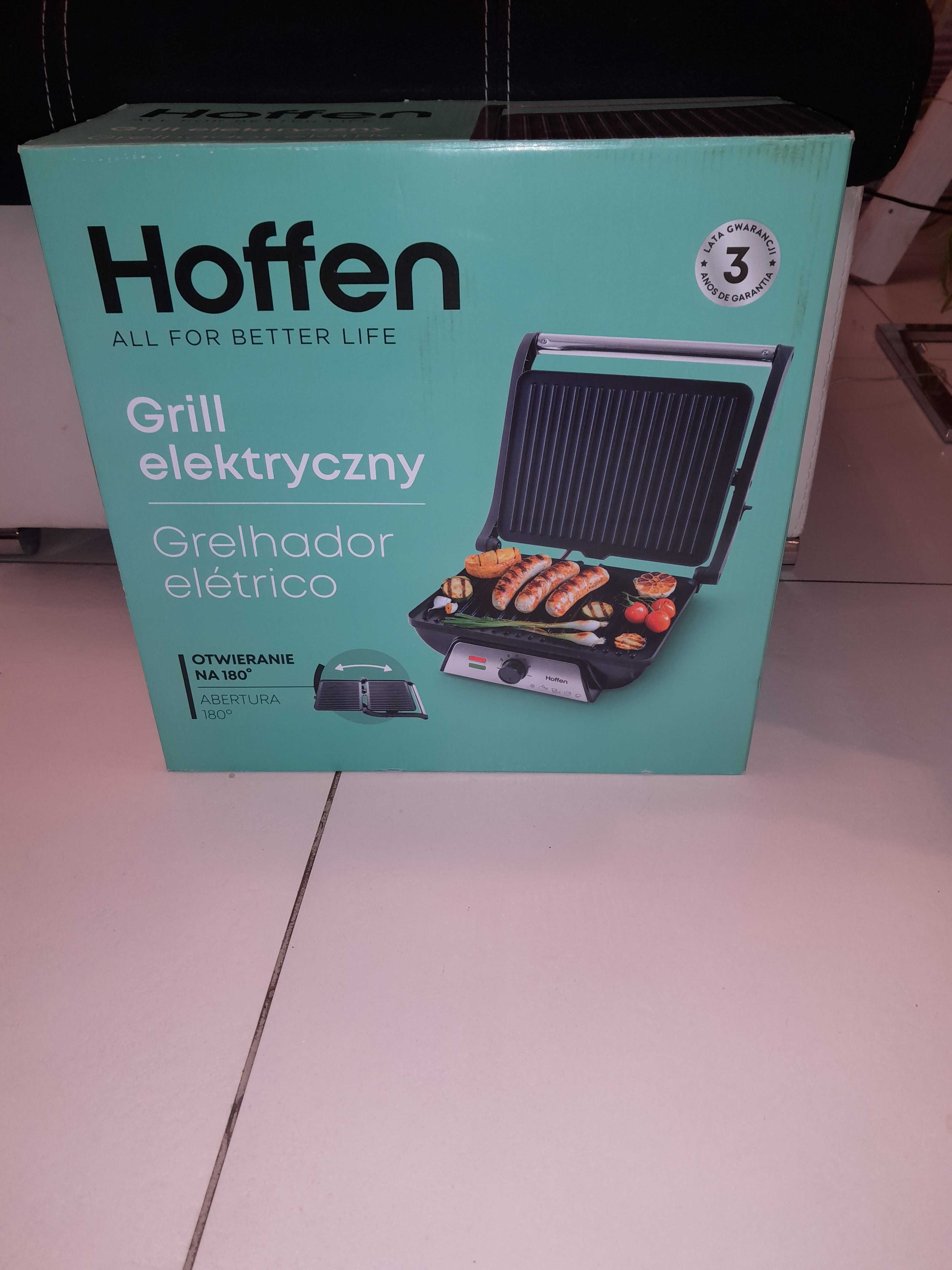 Kontaktowy grill elektryczny Hoffen EG-4073czarny 2000 W NOWY