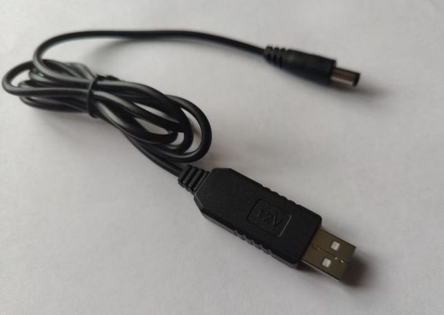 Шнури для живлення роутерів від павербанку USB - 9/12в