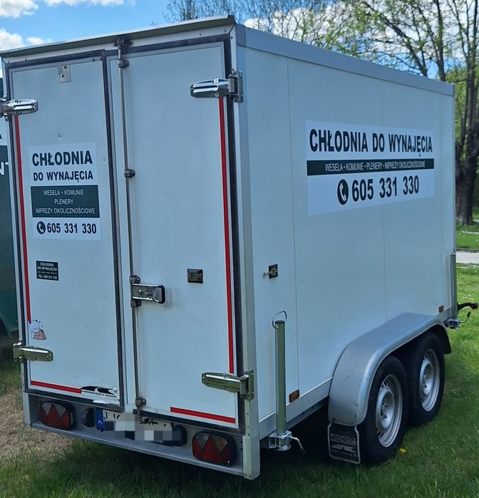Wynajem chłodni przyczepka chłodnia wesele komunia mobilna