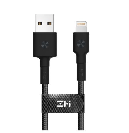Кабель Lightning/USB Xiaomi ZMI 1м MFi Cert (AL803) Kevlar Black, Red