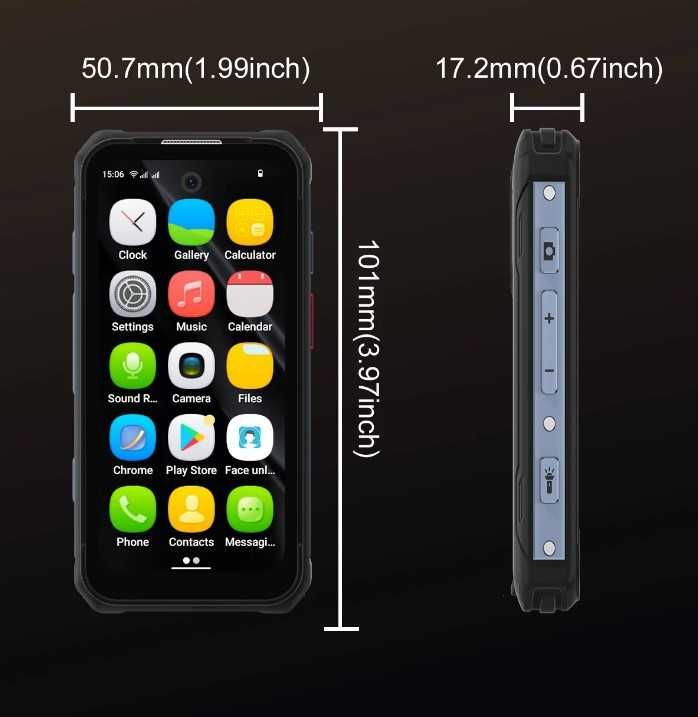 Міні смарт SERVO TANK500 3,88" 6/128Gb Android 12 3000 мАг IP68 4G PTT