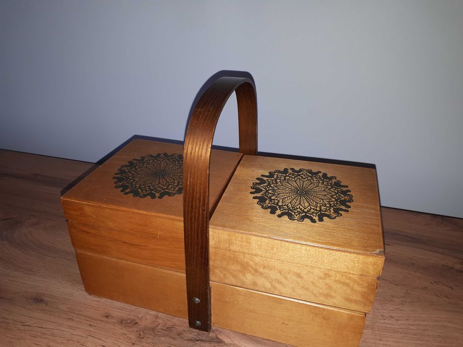 Niciarka - Kuferek Retro Vintage PRL.