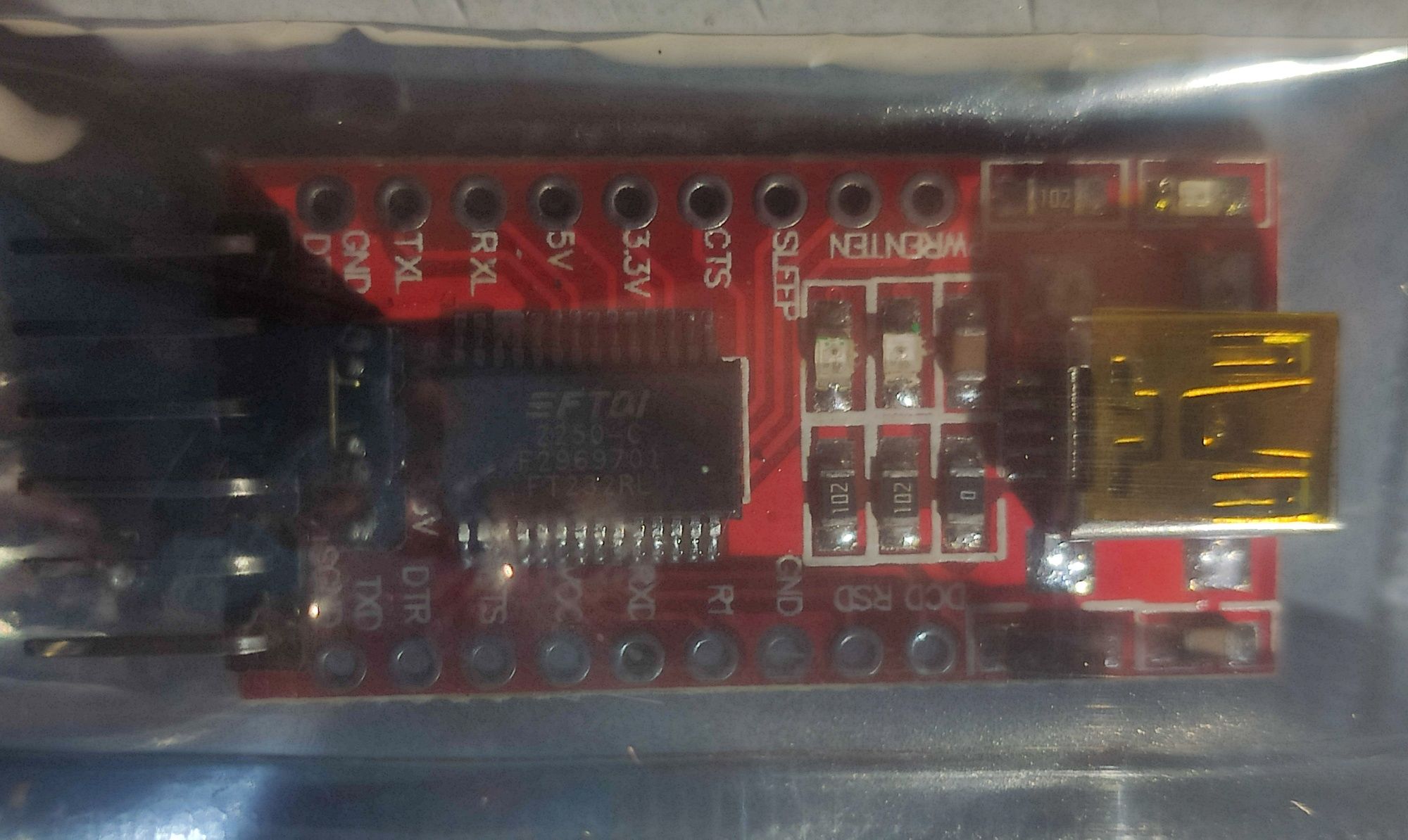 Преобразователь адаптер USB-UART на FTDI FT232RL