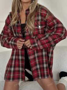 Сорочка в клітинку XL SHEIN