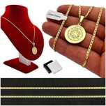 Złoty Łańcuszek Gucci + Medalik Zawieszka 7 Archaniołów Srebro 925 Gra
