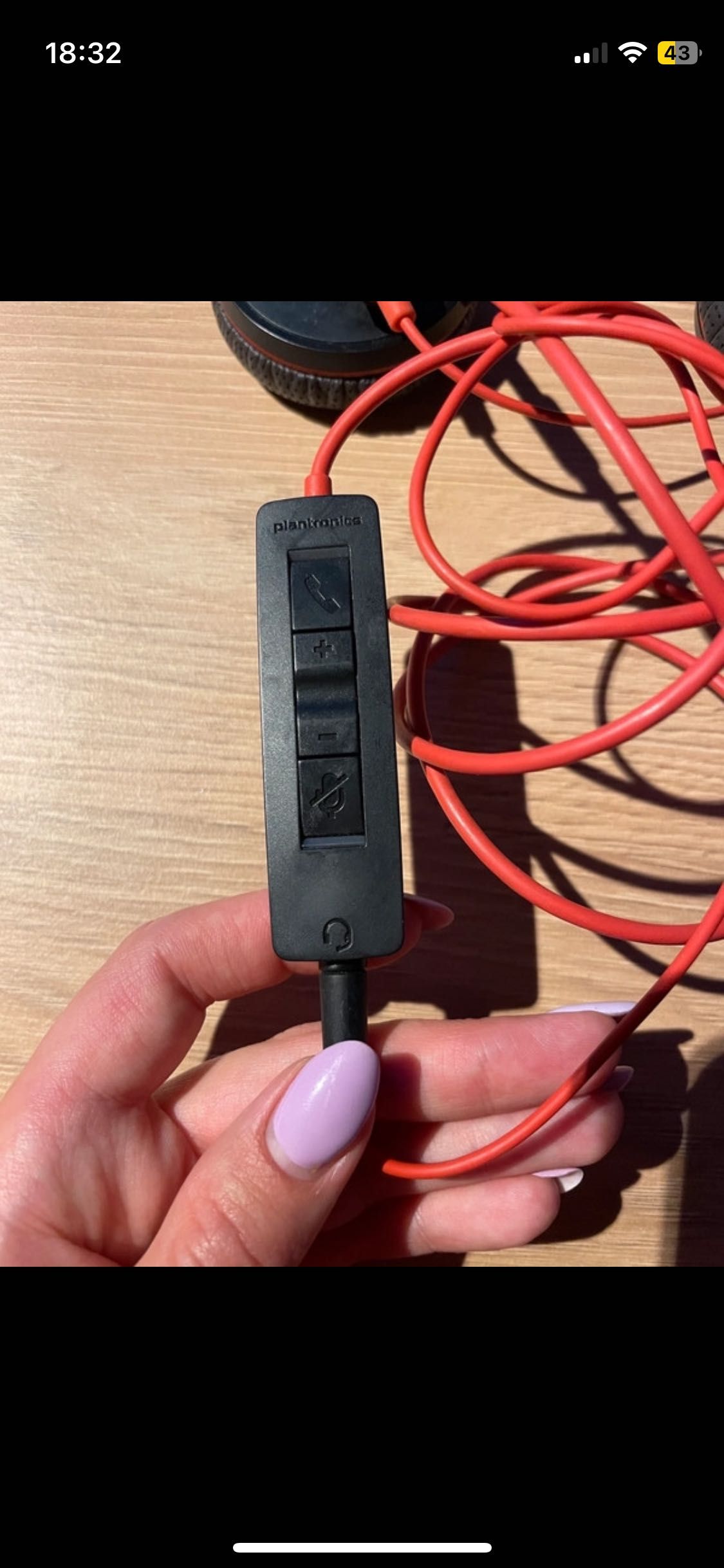 Słuchawki Plantronics z mikrofonem