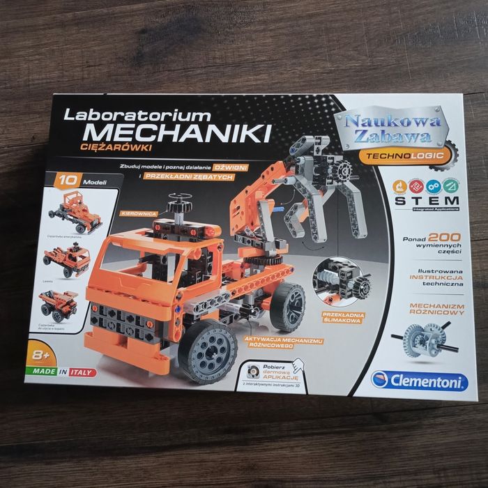 Clementoni Laboratorium Mechaniki - ciężarówki - klocki konstrukcyjne