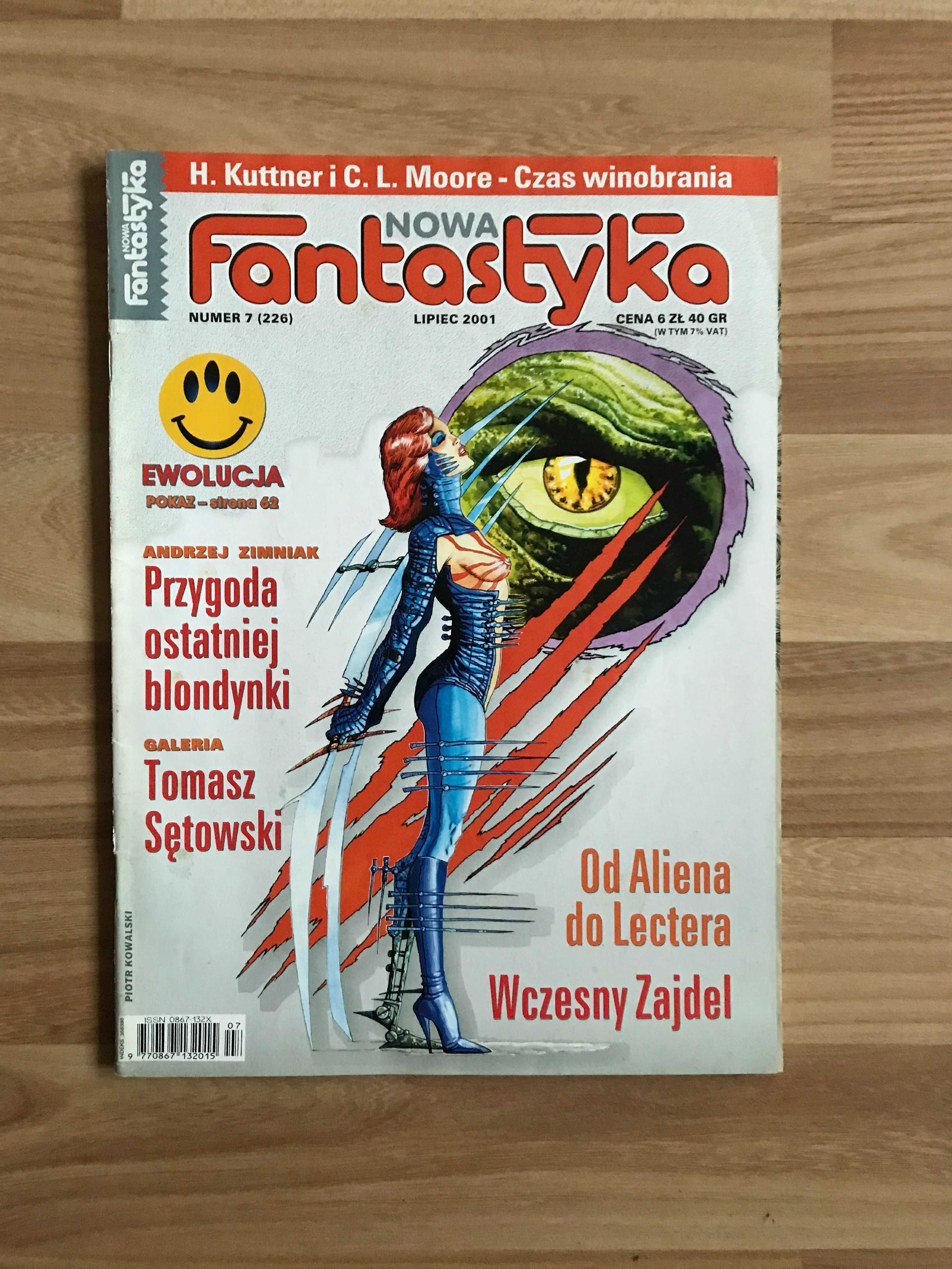Nowa Fantastyka 7 (226) 2001 Henry Kuttner Shrek Alien Hannibal Lecter