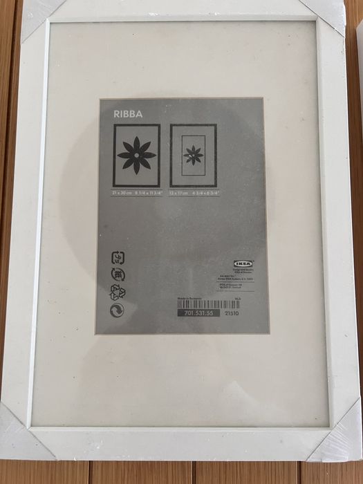 2 Molduras Ribba branca IKEA