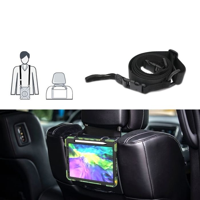 Etui do iPad Pro 4/3 12.9" z Podstawką i Paskiem na Ramię Moro