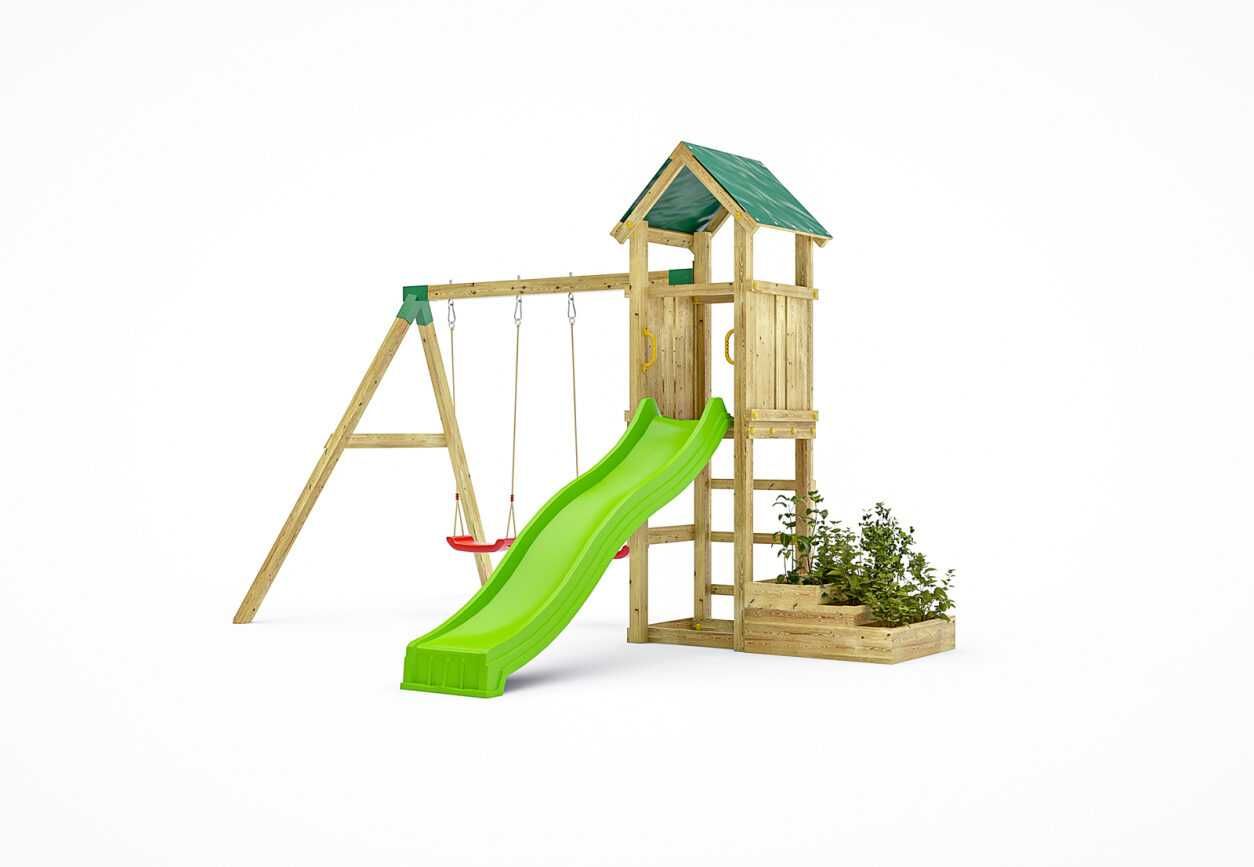Plac zabaw, Domek ogrodowy dla dzieci, Huśtawka, Ogródek dla dzieci