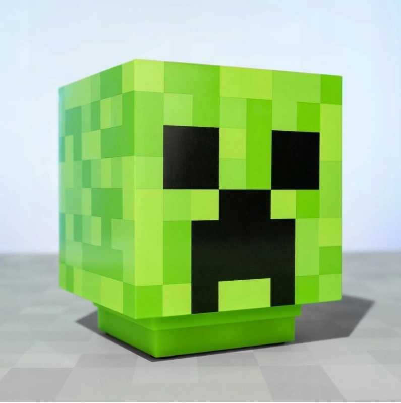 Lampka Minecraft Creeper z dźwiękiem dla dziecka, prezent