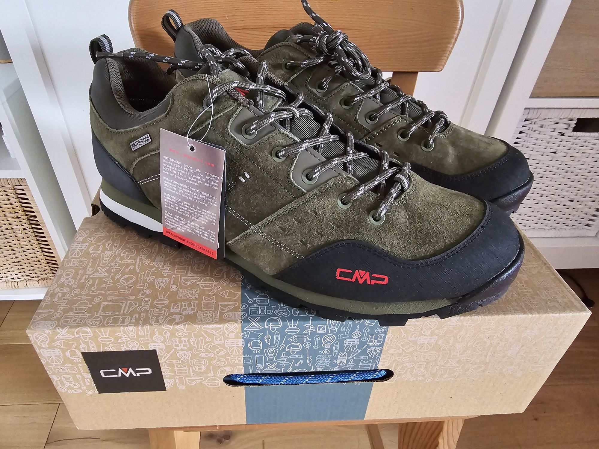CMP Alcor Low Trekking r. 45, 30 cm nowe buty trekkingowe