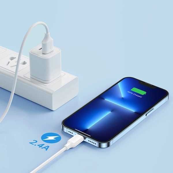 Kabel Joyroom  A9 USB-A / Lightning 2.4A 1m - biały tamka 22/24 sklep