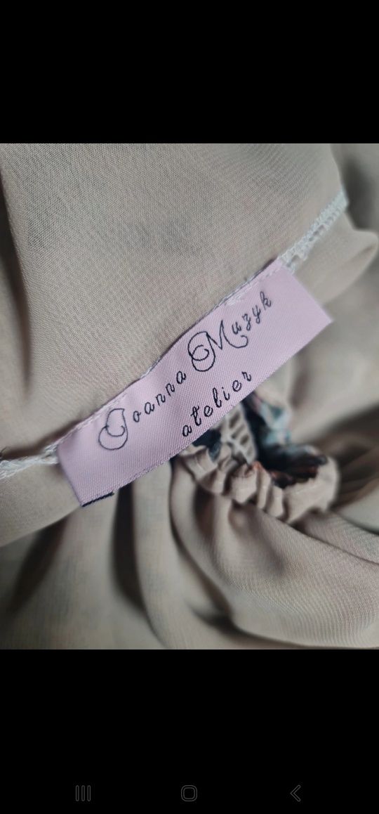 Atelier joanna muzyk sukienka kwiaty 34 36 xs s