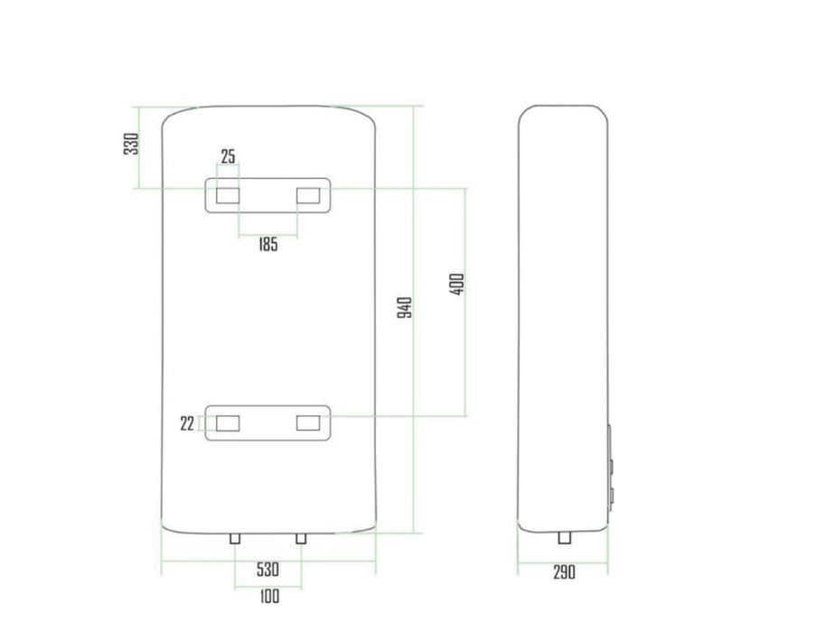 Водонагрівач Thermo Alliance 80 л, мокрий ТЕН 2х(0,8+1,2) кВт, б/у