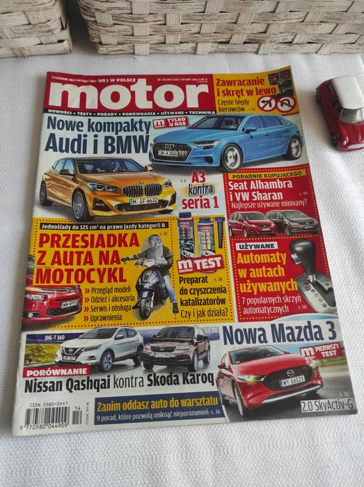Czasopismo Motor WYSZUKAJ Auto 14/2019 A3 DS3 Renegade Alhambra i30