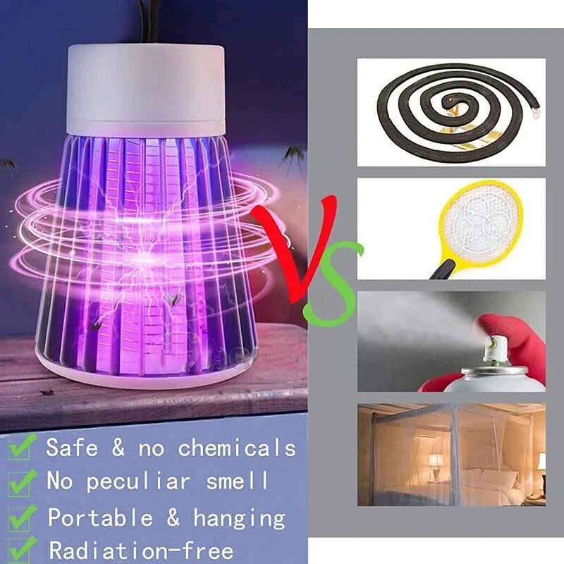 Lampa przeciw komarom porażana prądem elektrycznym Wodoodporna łapka