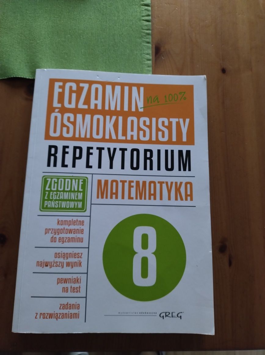 Repetytorium z matematyki, egzamin ósmoklasisty