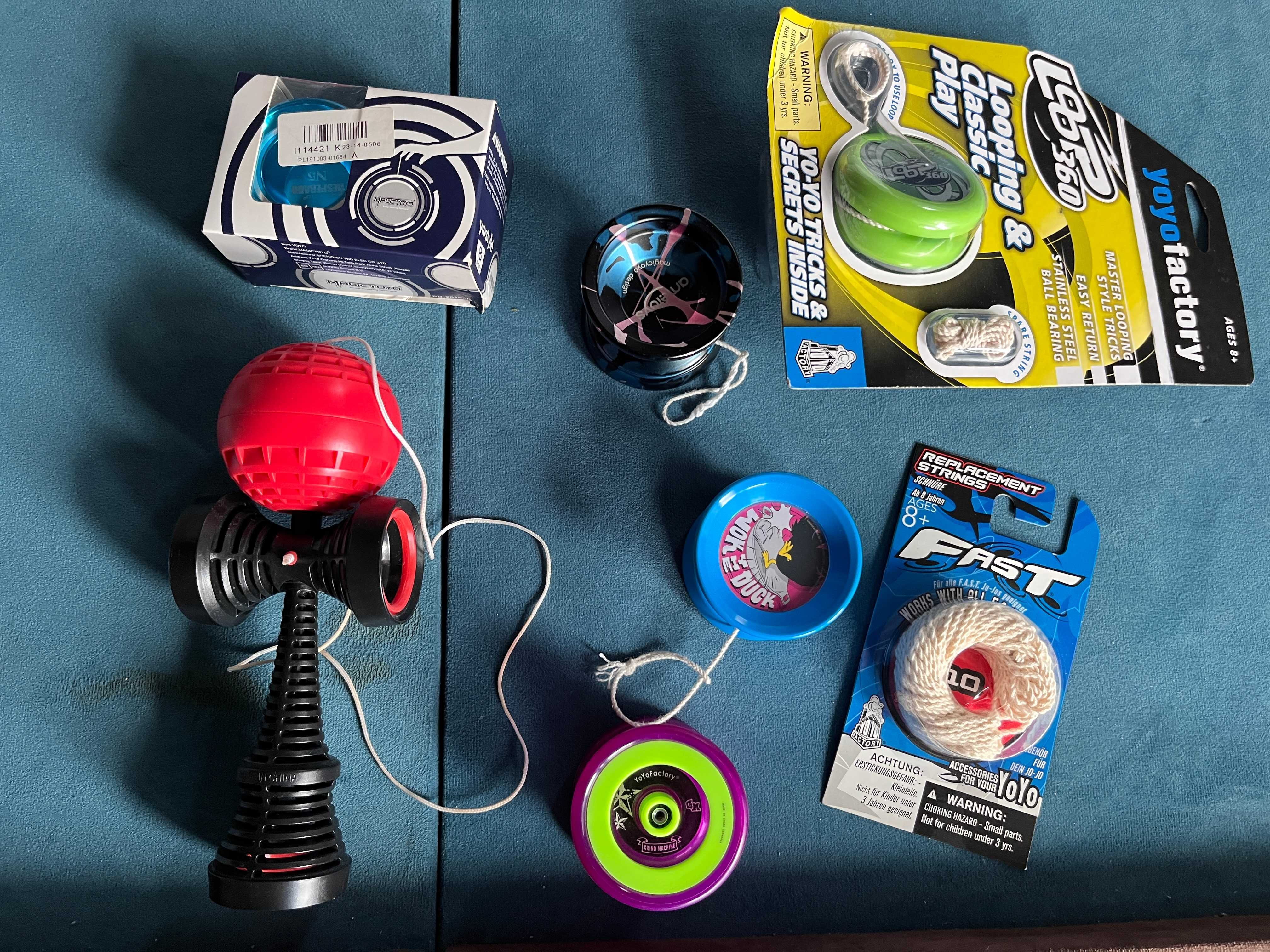 Zestaw 5 Yo-Yo Factory Loop 360, Grind Machine, Magic Yo-Yo Desperado