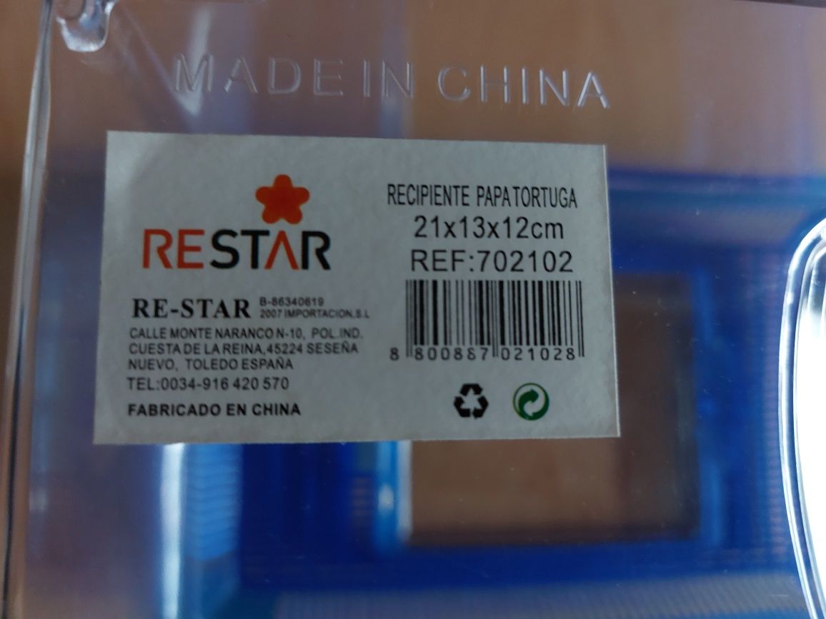 Caixa para tartarugas, nova!