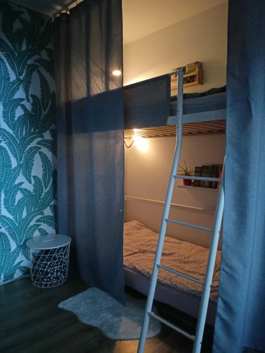 Ikea Vitval łóżko na antresoli - z materacem