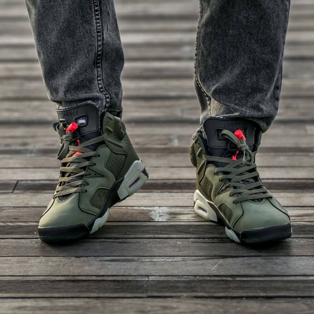 Buty Nike Air Jordan 6 x Travis Scott olive