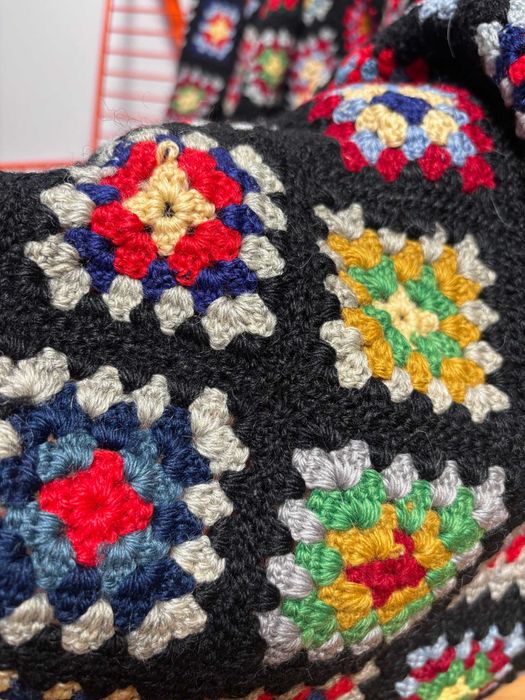 Koc narzuta handmade patchwork Granny squares