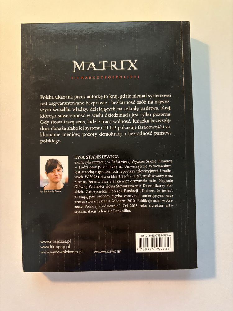 Książka „Matrix III Rzeczypospolitej. Pozory wolności”