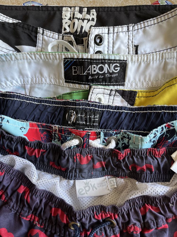 Calções Billabong, Abercrombie, EPK, Pepe Jeans