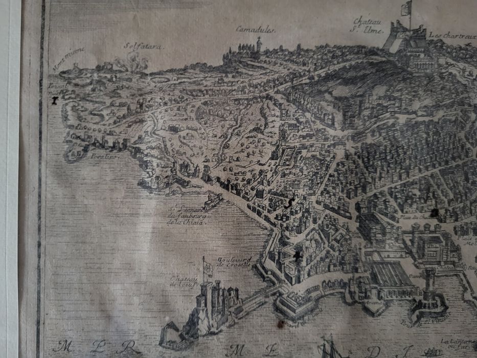 Гравюра антикварна 1706 рік Nicolas de Fer картина 18 ст.