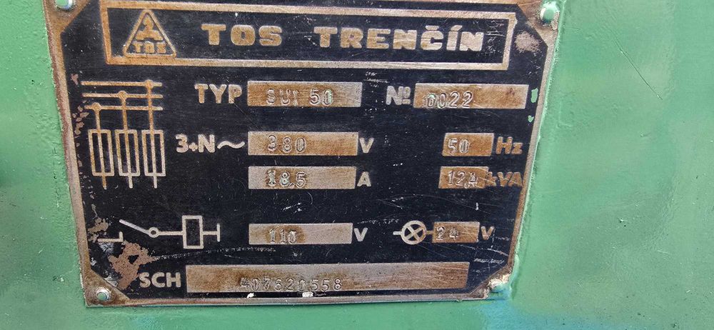 tokarka SUI 50 1500 TOS Trencin