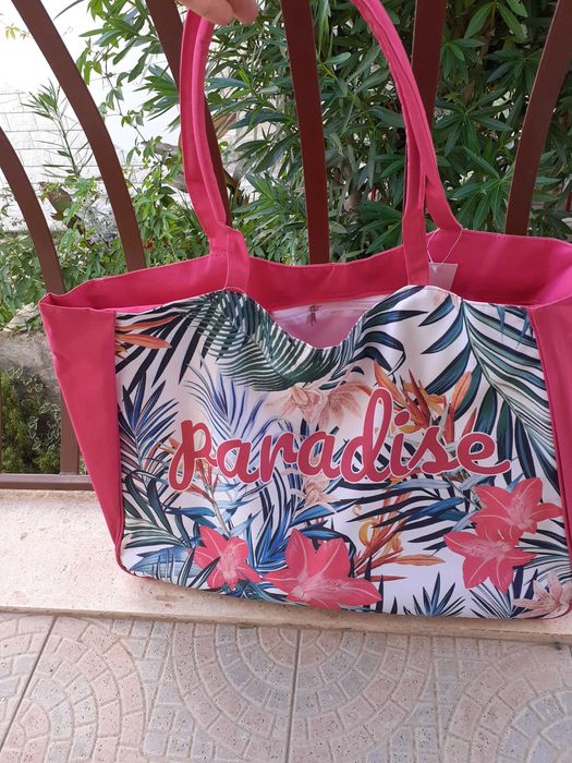 Modna, turystyczna torba plażowa, zakupowa