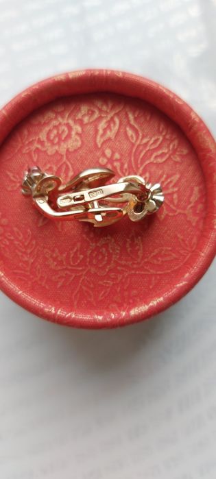 Золотые серьги. Золотые серьги 583.  Золото СССР.  Украшения.