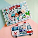 Szpital Toca Boca książka z elementami na rzepy