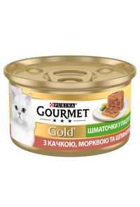 Упаковка вологого корму для кішок Purina Gourmet Gold