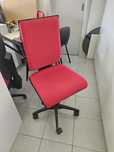 OPORTUNIDADE! 3 Cadeiras de Escritório Ergonómicas em Tecido Vermelho