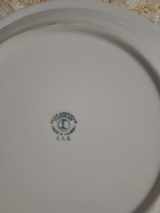 Talerze Łubiana porcelana