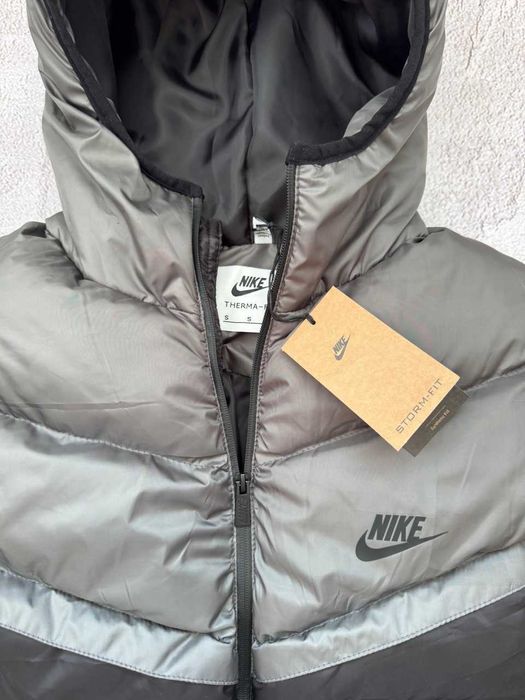 !SALE! Пуховик Nike Storm-Fit Black Gray XS S M L XL XXL куртка найк