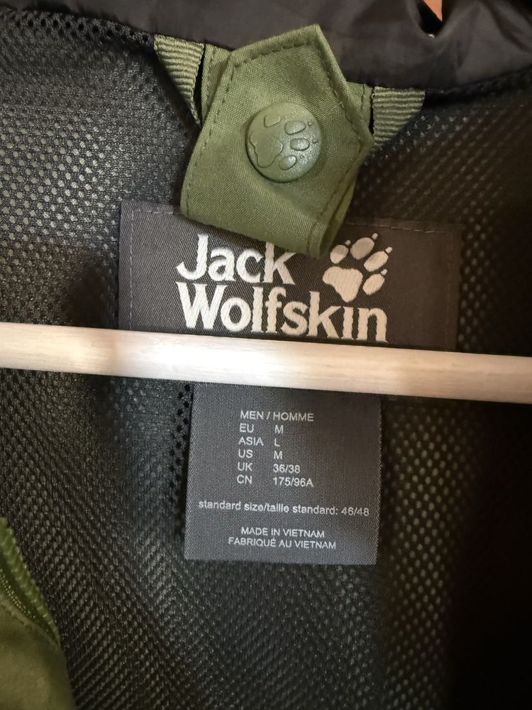 Kurtka Outdoor Jack Wolfskin rozm. M Khaki Meska z Polarem