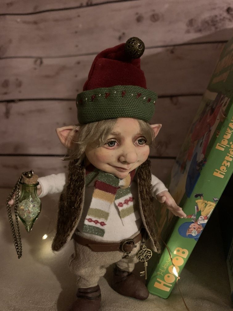 Волшебный Гномик авторская кукла, подарок, декор